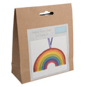 Trimits Felt Decoration Kit Ð Rainbow, 2x6x13cm, Includes Pre-Cut Felt, Stuffing, Beads, Thread, and Instructions