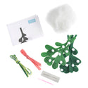 Trimits Felt Decoration Kit Ð Christmas Mistletoe, 10x12cm, Includes Felt Shapes, Thread, Stuffing, Needle, and Ribbon