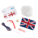 Trimits Felt Decoration Kit Ð Union Jack, 2x6x13cm, Includes Pre-Cut Felt, Stuffing, Beads, Thread, and Instructions-2