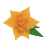 Kit de décoration en feutrine Trimits – Broche jonquille, 2 x 6 x 13 cm, comprend de la feutrine prédécoupée, du rembourrage, des perles, du fil et des instructions.
