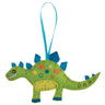 Kit de décoration en feutrine Trimits - Dinosaure, 2 x 6 x 13 cm, comprend de la feutrine prédécoupée, du rembourrage, des perles, du fil et des instructions.
