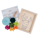 Trimits Punch Needle Kit Ð Floss and Hoop: Cactus, 15.2cm Diameter, Includes Embroidery Floss, Hoop, Fabric, Punch Needle, Instructions in English, French, German-2