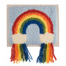 Trimits Punch Needle Kit Ð Floss and Hoop: Rainbow, 15.2cm Diameter, Includes Embroidery Floss, Hoop, Fabric, Punch Needle, Instructions in English, French, German