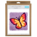 Trimits Latch Hook Kit Ð Butterfly, 30.5x30.5cm, Includes Canvas, Yarn, Tool, and Instructions