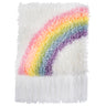 Kit de broderie au crochet Trimits – Arc-en-ciel, 30,5 x 30,5 cm, comprenant la toile, le fil, l'outil et les instructions.