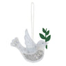 Kit de décoration en feutrine Trimits – Fée Dragée de Noël, 10 x 12 cm, comprenant des formes en feutrine, du fil, du rembourrage, une aiguille et un ruban.