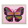 Kit de broderie à l'aiguille Trimits – Fil et tambour : Papillon, 15,2 cm de diamètre. Contient : fil à broder, tambour, tissu, aiguille à broder, instructions en anglais, français et allemand.