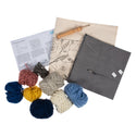 Trimits Punch Needle Kit Ð Cushion: Modern Floral, 36x36cm, Includes Punch Needle Tool, Yarn, Fabric, Cushion Back, Instructions in English, French, German