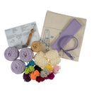 Trimits Punch Needle Kit Ð Cushion: Festival Llama, 36x36cm, Includes Punch Needle Tool, Yarn, Fabric, Cushion Back, Instructions in English, French, German-4