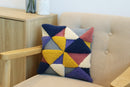 Trimits Punch Needle Kit Ð Cushion: Geo, 36x36cm, Includes Punch Needle Tool, Yarn, Fabric, Cushion Back, Instructions in English, French, German-3