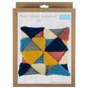 Trimits Punch Needle Kit Ð Cushion: Geo, 36x36cm, Includes Punch Needle Tool, Yarn, Fabric, Cushion Back, Instructions in English, French, German-6