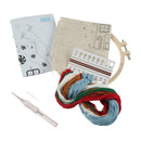 Trimits Punch Needle Kit Ð Floss and Hoop: Christmas Gingerbread House, 15.2cm Diameter, Includes Floss, Hoop, Fabric, Punch Needle, and Instructions-2