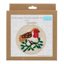 Trimits Punch Needle Kit Ð Floss and Hoop: Christmas Robyn, 15.2cm Diameter, Includes Floss, Hoop, Fabric, Punch Needle, and Instructions-3