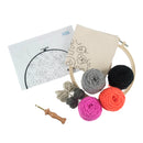 Trimits Punch Needle Kit Ð Yarn and Hoop: Animal Print Monogram, 20.3cm Diameter, Includes Yarn, Hoop, Fabric, Punch Needle, Instructions in EN, FR, GER-2