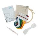 Trimits Punch Needle Kit Ð Floss and Hoop: Be Kind, 15.2cm Diameter, Includes Embroidery Floss, Hoop, Fabric, Punch Needle, Instructions in English, French, German-3