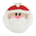 Trimits Punch Needle Kit Ð Yarn and Hoop: Father Christmas , 20.3cm Diameter, Includes Yarn, Hoop, Fabric, Punch Needle, and Instructions