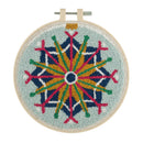 Trimits Punch Needle Kit Ð Floss and Hoop: Christmas Scandi Bauble, 15.2cm Diameter, Includes Floss, Hoop, Fabric, Punch Needle, and Instructions-1