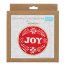 Trimits Punch Needle Kit Ð Floss and Hoop: Christmas Joy, 15.2cm Diameter, Includes Floss, Hoop, Fabric, Punch Needle, and Instructions-3