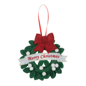 Trimits Felt Decoration Kit Christmas Nordic Snowflake, 9x12cm, Includes Felt Shapes, Stuffing, Beads, Sequins, Thread, and Pom Poms