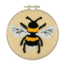 Trimits Punch Needle Kit Ð Yarn and Hoop: Bee, 20.3cm Diameter, Includes Yarn, Hoop, Fabric, Punch Needle, Instructions in EN, FR, GER-1