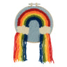 Kit de broderie à l'aiguille Trimits – Fil et tambour : Arc-en-ciel, 20,3 cm de diamètre, comprend le fil, le tambour, le tissu, l'aiguille à broder et les instructions en anglais, français et allemand.