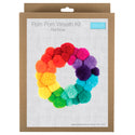 Trimits Pom Pom Wreath Kit Ð Green, 30x30cm, Includes Pom Pom Makers, Yarn, and Metal Hoop