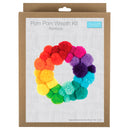Trimits Pom Pom Wreath Kit Ð Green, 30x30cm, Includes Pom Pom Makers, Yarn, and Metal Hoop-6