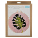 Trimits Punch Needle Kit Ð Yarn and Hoop: Cheese Plant, 20.3cm Diameter, Includes Yarn, Hoop, Fabric, Punch Needle, Instructions in EN, FR, GER-4