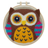 Kit de broderie à l'aiguille Trimits – Fil et tambour : Hibou, 20,3 cm de diamètre, comprend le fil, le tambour, le tissu, l'aiguille à broder et les instructions en anglais, français et allemand.