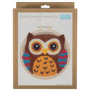 Trimits Punch Needle Kit Ð Yarn and Hoop: Owl, 20.3cm Diameter, Includes Yarn, Hoop, Fabric, Punch Needle, Instructions in EN, FR, GER-4