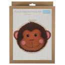 Trimits Punch Needle Kit Ð Yarn and Hoop: Monkey, 20.3cm Diameter, Includes Yarn, Hoop, Fabric, Punch Needle, Instructions in EN, FR, GER-4