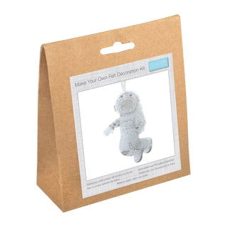 Trimits Felt Decoration Kit Ð Astronaut, 2x6x13cm, Includes Pre-Cut Felt, Stuffing, Beads, Thread, and Instructions