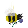 Kit de décoration en feutrine Trimits - Abeille, 2 x 6 x 13 cm, comprend de la feutrine prédécoupée, du rembourrage, des perles, du fil et des instructions.