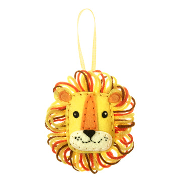 Trimits Felt Decoration Kit Ð Lion, 2x6x13cm, Includes Pre-Cut Felt, Stuffing, Beads, Thread, and Instructions - 0
