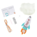Trimits Felt Decoration Kit Ð Rocket, 2x6x13cm, Includes Pre-Cut Felt, Stuffing, Beads, Thread, and Instructions-2