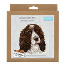 Trimits Counted Cross Stitch Kit Ð Large: Springer Spaniel, 36x36cm, Includes Aida Fabric, Pre-Sorted Threads, Needle, Personalizing Alphabet, Instructions in English, French, German-3