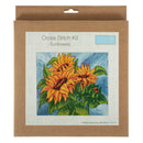 Trimits Counted Cross Stitch Kit Ð Large: Sunflowers, 36x36cm, Includes Aida Fabric, Pre-Sorted Threads, Needle, Personalizing Alphabet, Instructions in English, French, German-4