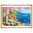 Trimits Counted Cross Stitch Kit Ð Large: Riviera, 36x36cm, Includes Aida Fabric, Pre-Sorted Threads, Needle, Personalizing Alphabet, Instructions in English, French, German-2