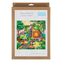 Trimits Counted Cross Stitch Kit Ð Extra Large: Country Garden, 50x50cm, Includes Aida Fabric, Pre-Sorted Threads, Needle, Instructions in English, French, German