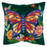 Trimits Half Stitch Tapestry Kit Ð Cushion: Flutterby, 40x40cm, Includes Pre-Printed Canvas, Acrylic Yarns, Needle, Cushion Back, Instructions in English, French, German