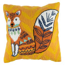 Trimits Half Stitch Tapestry Kit Ð Cushion: Fox, 40x40cm, Includes Pre-Printed Canvas, Acrylic Yarns, Needle, Cushion Back, Instructions in English, French, German-1