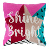 Trimits Half Stitch Tapestry Kit Ð Cushion: Shine Bright, 40x40cm, Includes Pre-Printed Canvas, Acrylic Yarns, Needle, Cushion Back, Instructions in English, French, German