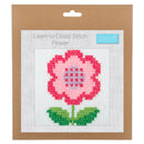 Trimits Counted Cross Stitch Kit Ð Flower, 6-Count Binca Fabric, Includes Pre-Sorted Threads, Needle, Instructions in English, French, German-4