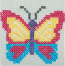 Trimits Counted Cross Stitch Kit Ð Butterfly, 6-Count Binca Fabric, Includes Pre-Sorted Threads, Needle, Instructions in English, French, German-2