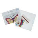 Trimits Counted Cross Stitch Kit Ð Butterfly, 6-Count Binca Fabric, Includes Pre-Sorted Threads, Needle, Instructions in English, French, German