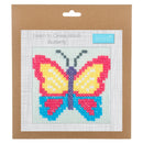 Trimits Counted Cross Stitch Kit Ð Butterfly, 6-Count Binca Fabric, Includes Pre-Sorted Threads, Needle, Instructions in English, French, German-4
