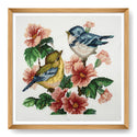 Trimits Counted Cross Stitch Kit Ð Large: Bird, 36x36cm, Includes Aida Fabric, Pre-Sorted Threads, Needle, Personalizing Alphabet, Instructions in English, French, German