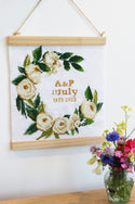 Trimits Counted Cross Stitch Kit Ð Large: Celebration Wreath, 36x36cm, Includes Aida Fabric, Pre-Sorted Threads, Needle, Personalizing Alphabet, Instructions in English, French, German