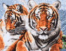 Trimits Printed Cross Stitch Kit Ð Extra Large: Tiger, 14-Count Aida Fabric, Includes Pre-Sorted Threads, Needle, Instructions in EN, FR, DE, ES, IT, NL-1