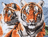 Trimits Printed Cross Stitch Kit Ð Extra Large: Tiger, 14-Count Aida Fabric, Includes Pre-Sorted Threads, Needle, Instructions in EN, FR, DE, ES, IT, NL